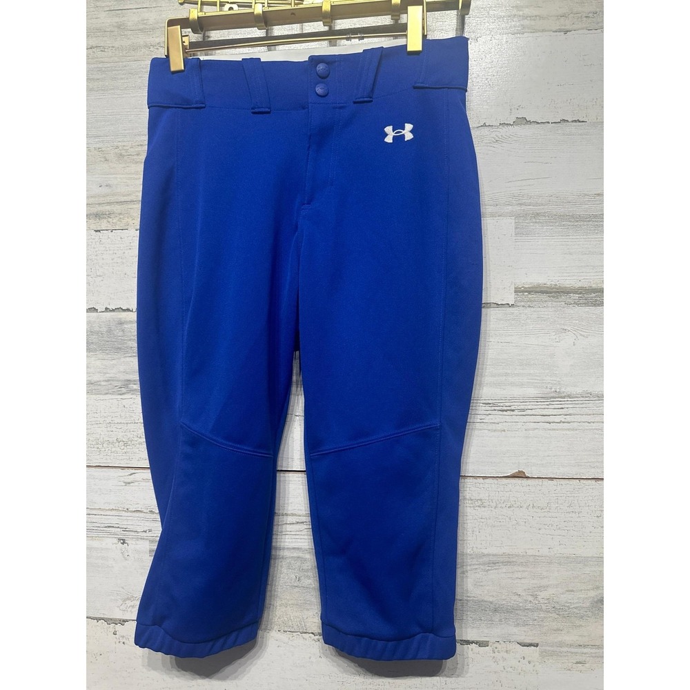 Under Armour Softball Pants Women Small Blue Cropped Knickers EUC‎